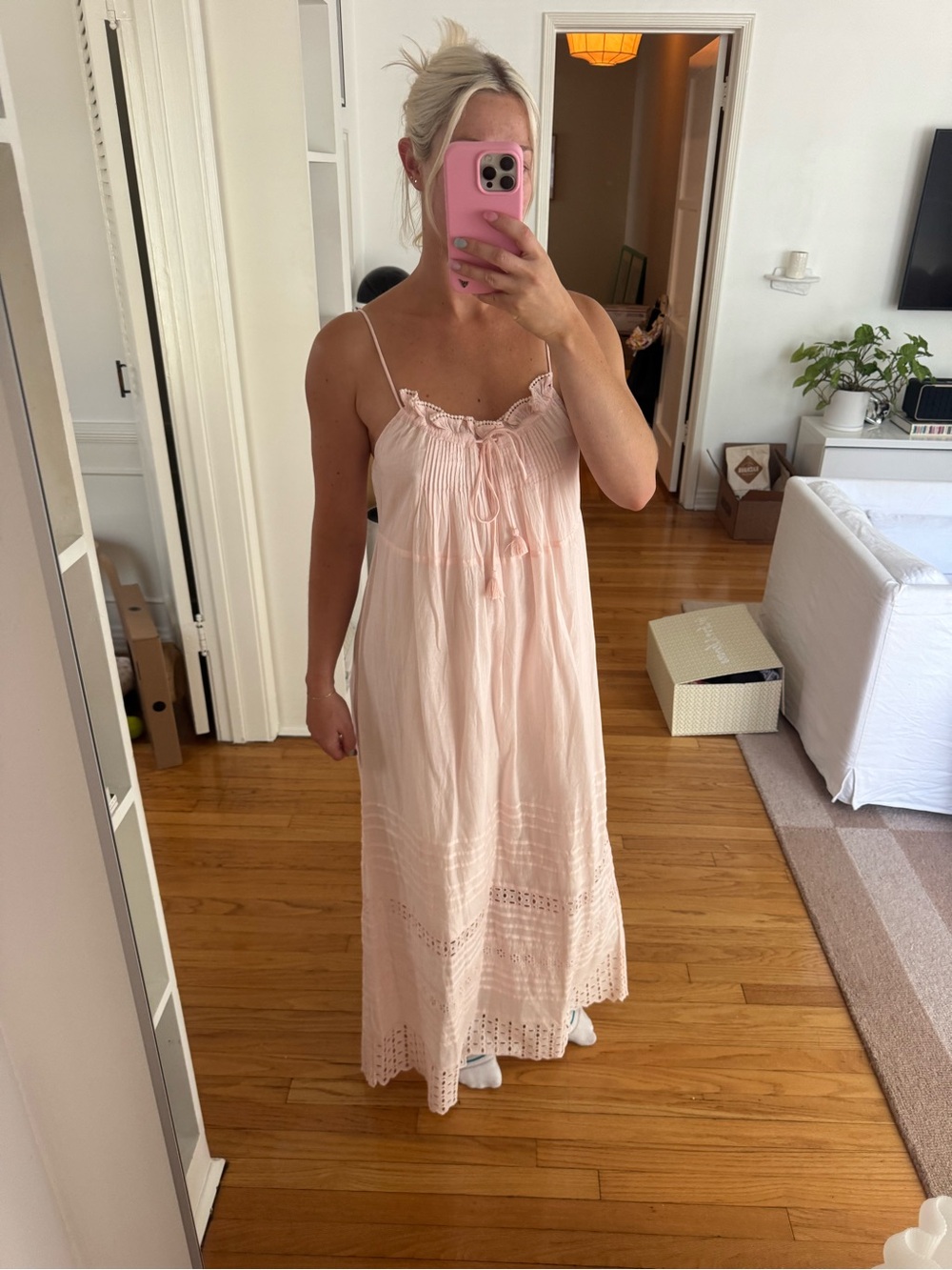 Love in the afternoon light pink spell dress